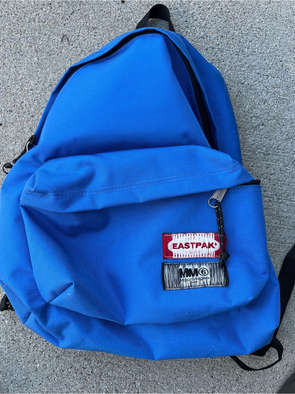 Maison Margiela x Eastpak Collab Logo Backpack Blue MM6 Reversible